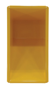 Vestil Steel Light Duty Self Dumping Hopper - 1/4 Cubic Yard 2000 lb - Yellow