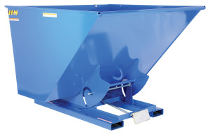 Vestil Steel Light Duty Self Dumping Hopper - 2-1/2 Cubic Yard 2000 lb - Blue