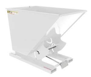 Vestil Steel Heavy Duty Self Dumping Hopper - 1-1/2 Cubic Yard 6000 lb - White