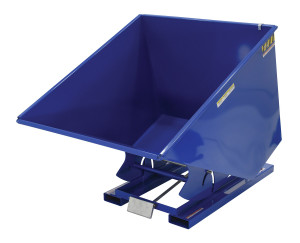 Vestil Steel Light Duty Self Dumping Hopper - 2 Cubic Yard 2000 lb - Blue