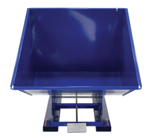 Vestil Steel Light Duty Self Dumping Hopper - 2 Cubic Yard 2000 lb - Blue