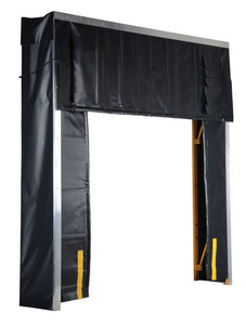 Vestil Vinyl Retractable Dock Shelter - 24 In - Black