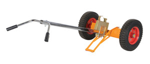 Vestil Steel Deluxe Tilt Back Drum Truck with Pneumatic Wheels - 1000 lb Gray / - Yellow