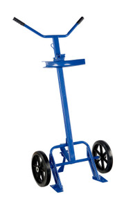 Vestil Steel Barrel/Drum Truck with Rubber On Steel Wheels - 20-1/4 In. x 29 In. x 60 In. 800 lb - Blue
