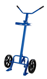 Vestil Steel Barrel/Drum Truck with Rubber On Steel Wheels - 20-1/4 In. x 29 In. x 60 In. 800 lb - Blue