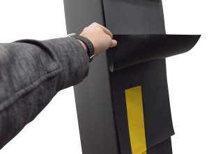 Vestil Factory Installed Full Height Pleats and Standard Guide - 24 In. Height For Dock Seal/Shelters