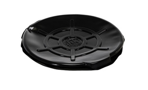 Vestil Polyethylene Drum Cover Open Head - 55 Gallon - Black