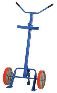 Vestil Steel Barrel/Drum Truck with Poly On Steel Wheels - 20-1/4 In. x 29 In. x 60 In. 800 lb - Blue