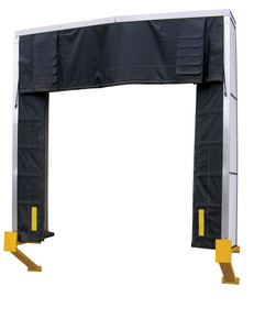 Vestil Vinyl Dock Shelter - 18 In. 11 Ft. x 10.5 Ft. - Black