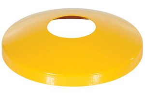 Vestil Steel Protective Dome Cover For - 4.5 In. Bollards - Yellow