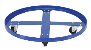 Vestil Steel Over Pack Drum Dolly - 32 In. x 32 In. x 5-7/8 In. 900 lb - Blue
