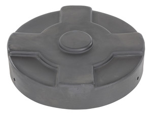 Vestil Low-Density Polyethylene Drum Cover - 30 Gallon - Black