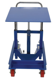 Vestil Steel Ergonomic Manual Die Table - 24 In. x 30 In. Platform 2000 lb - Blue