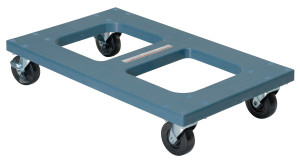 Vestil Polyethylene Flush Top Dolly - 18 In. x 30 In. 1000 lb - Blue