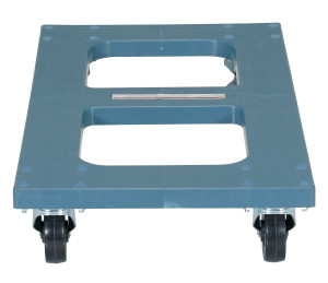 Vestil Polyethylene Flush Top Dolly - 18 In. x 30 In. 1000 lb - Blue