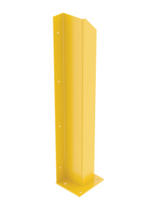 Vestil Steel Overhead Door Track Protector - 48-1/16 In. Left - Yellow