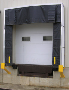 Vestil Vinyl Dock Shelter - 36 In. 11 Ft. x 10.5 Ft. - Black