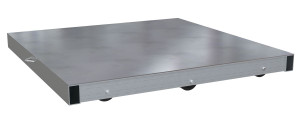 Vestil Aluminum Pallet Dolly with Solid Top Tilt - 36 In. x 36 In. 4000 lb - Silver