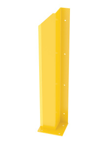Vestil Steel Overhead Door Track Protector - 48-1/16 In. Right - Yellow