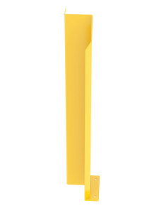 Vestil Steel Overhead Door Track Protector - 48-1/16 In. Right - Yellow