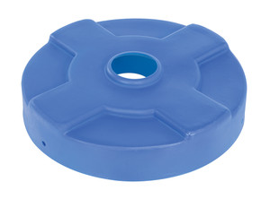 Vestil Low-Density Polyethylene Drum Recycling Lid - 30 Gallon - Blue