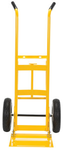 Vestil Steel Multi Purpose Drum and Hand Truck - 28-7/8 In. x 26-3/4 In. x 59-7/8 In. 750 lb - Yellow