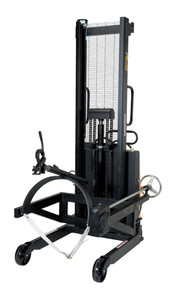 Vestil Steel Air Powered Drum Lifter/Rotator/Transporter - 57 In. x 31 In. x 85 In. 550 lb - Black/Yellow