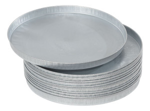 Vestil Galvanized Steel Closed Head Drum Cover - 23-13/16 In. Inside Diameter 15 Pack - Gray