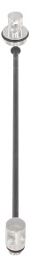 Vestil Aluminum Double Drum Lock - 55 Gallon 3 In. x 23-1/8 In. x 3 In. - Silver