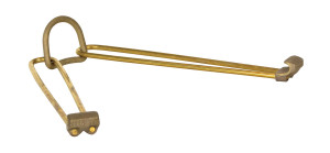 Vestil Brass Drum Lifting Hook - 4 In. x 2-1/4 In. x 22-1/4 In. 1000 lb