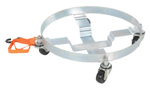 Vestil Steel Multipurpose Drum Dolly - 30-7/8 In. x 30-7/8 In. x 6-1/4 In. 900 lb - Silver