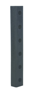 Vestil Hardened Molded Rubber Bumper - 30 In. Length - Black