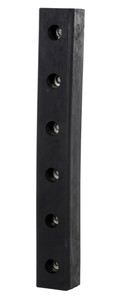 Vestil Hardened Molded Rubber Bumper - 30 In. Length - Black