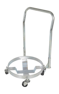 Vestil Steel Drum Dolly with Handle Three Tier - 25 In. x 21 In. x 35 In. 1200 lb - Silver