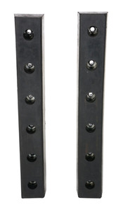 Vestil Hardened Molded Rubber Bumper - 2 Pack 30 In. Length - Black