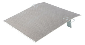 Vestil Aluminum Economizer Dock Plate Usable - 48 In. x 48 In. 3/8 In. Plate Thickness 2600 lb