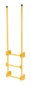 Vestil Steel Walk Through Dock Ladder - 3 Step 300 lb - Yellow