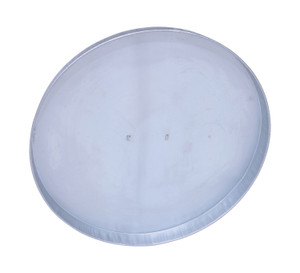 Vestil Galvanized Open Head Drum Cover with Handle - 24-1/2 In. Inside Diameter - Silver