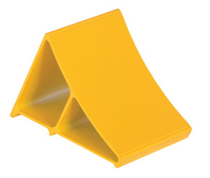 Vestil Aluminum Wheel Chock - 11-3/4 In. x 7 In. x 8 In. - Yellow
