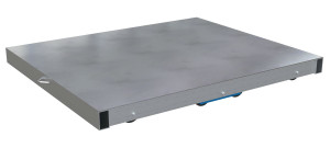 Vestil Aluminum Pallet Dolly with Solid Top Tilt - 36 In. x 48 In. 6000 lb - Silver