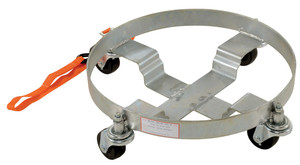 Vestil Steel Multipurpose Drum Dolly - 21-1/2 In. x 21-1/2 In. x 5-7/8 In. 900 lb - Silver