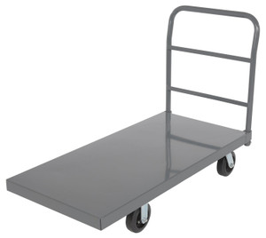 Vestil Steel Smooth Deck Platform Truck - 24 In. x 48 In. 2000 lb - Black