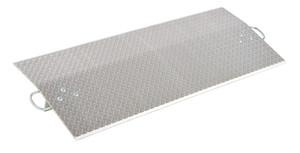 Vestil Aluminum Economizer Dock Plate Usable - 60 In. x 24 In. 3/8 In. Plate Thickness 5700 lb
