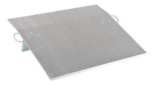 Vestil Aluminum Economizer Dock Plate Usable - 30 In. x 36 In. 3/8 In. Plate Thickness 1800 lb