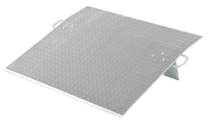 Vestil Aluminum Economizer Dock Plate Usable - 30 In. x 36 In. 3/8 In. Plate Thickness 1800 lb