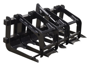 Vestil Steel Skid Steer Grab Bucket - 60-1/2 In. Overall Width - Black