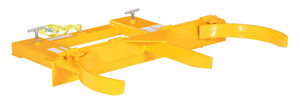 Vestil Steel Deluxe Double Drum Gripper - 55 Gallon 43-5/8 In. x 46-1/4 In. x 9-3/8 In. 2000 lb - Yellow