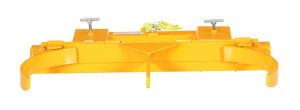 Vestil Steel Deluxe Double Drum Gripper - 55 Gallon 43-5/8 In. x 46-1/4 In. x 9-3/8 In. 2000 lb - Yellow