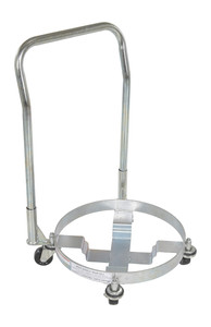 Vestil Steel Drum Dolly with Handle Three Tier - 25 In. x 21 In. x 35 In. 900 lb - Silver