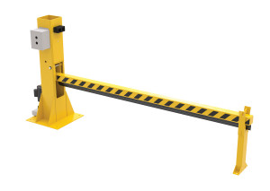Vestil Steel Dock Barricade Electric/Hydraulic - 8 Ft. - Yellow